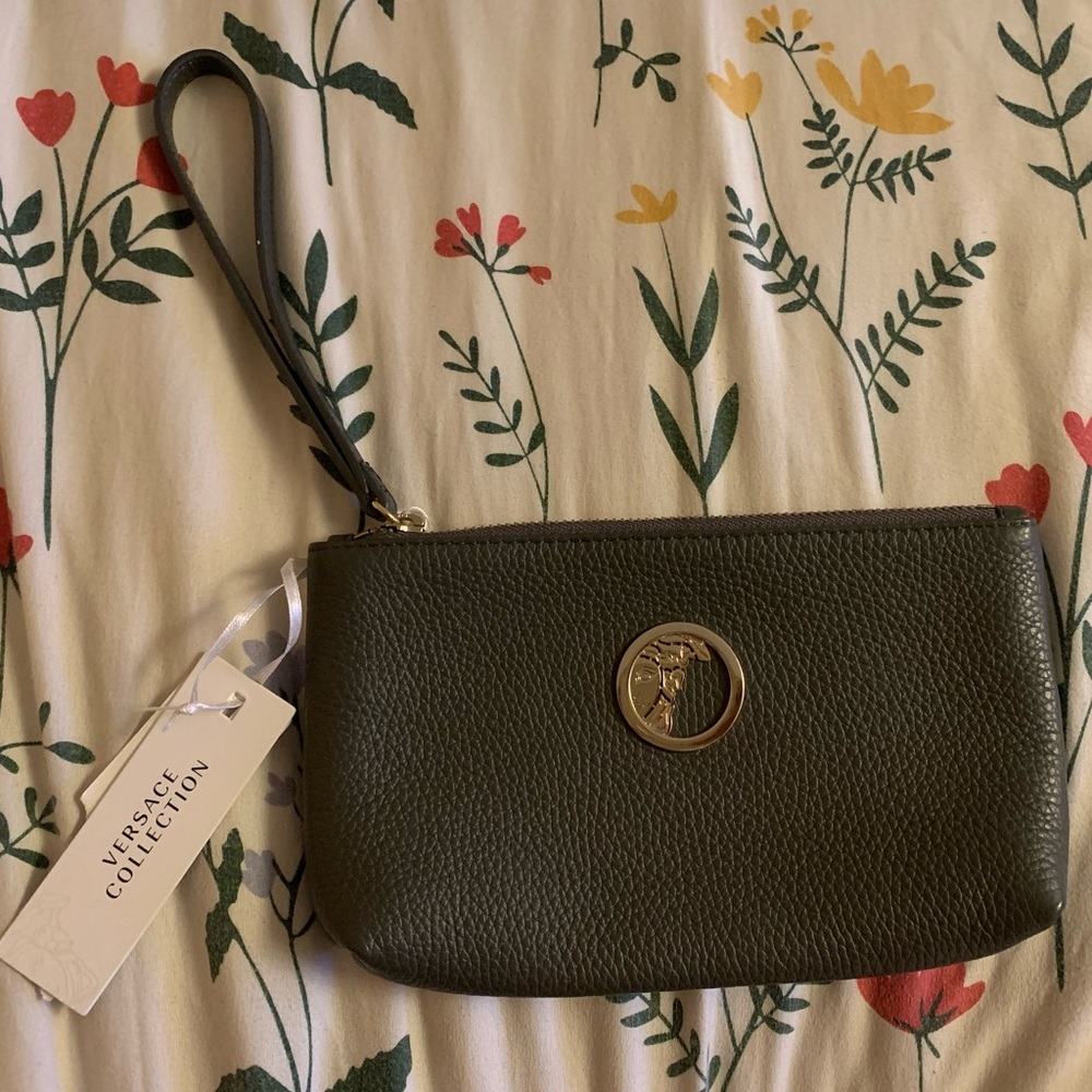 Grey Versace Wristlet